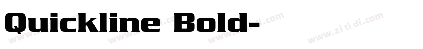 Quickline Bold字体转换